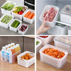 Ronanemon three-size set fits fridge or pantry for versatile fresh storage