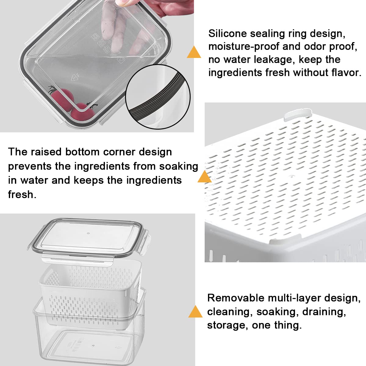 Ronanemon fruit and vegetable storage setup keeps produce organized and visible.