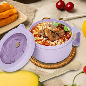 Ronanemon lavender purple mug, vibrant color and versatile for soups, cereals, or oatmeal.