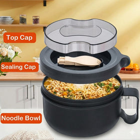 Ronanemon ramen bowl 850ml capacity suits soups, noodles and meals.