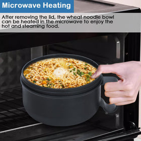 Ronanemon microwave-safe bowl heats quickly with even results.