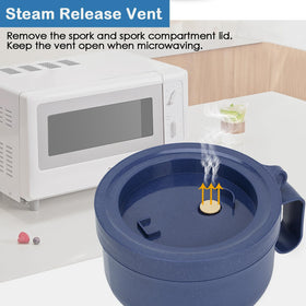 Ronanemon steam-vent lid close-up for splatter-free heating.
