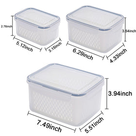 Ronanemon sealed fridge organizer showing locking buckles and moisture control