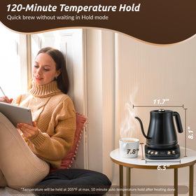 RONGBEST 1200W rapid heating for quick tea or coffee.