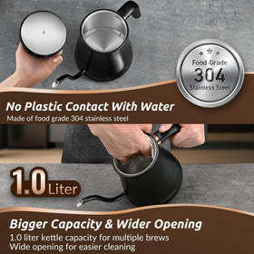 RONGBEST keep-warm function maintains water at serving temperature.