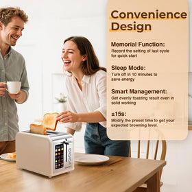 RONGBEST cream toaster shows precise browning control with wide range of settings