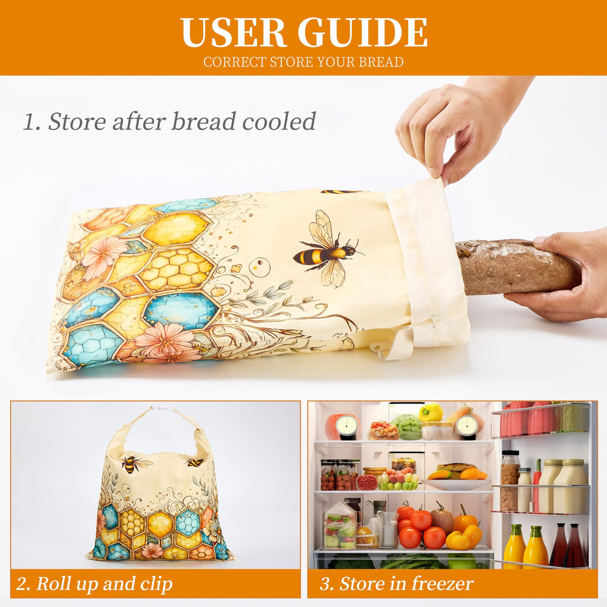 Ronxzas Beeswax Bread Bags gift-ready packaging for bakers and eco lovers.