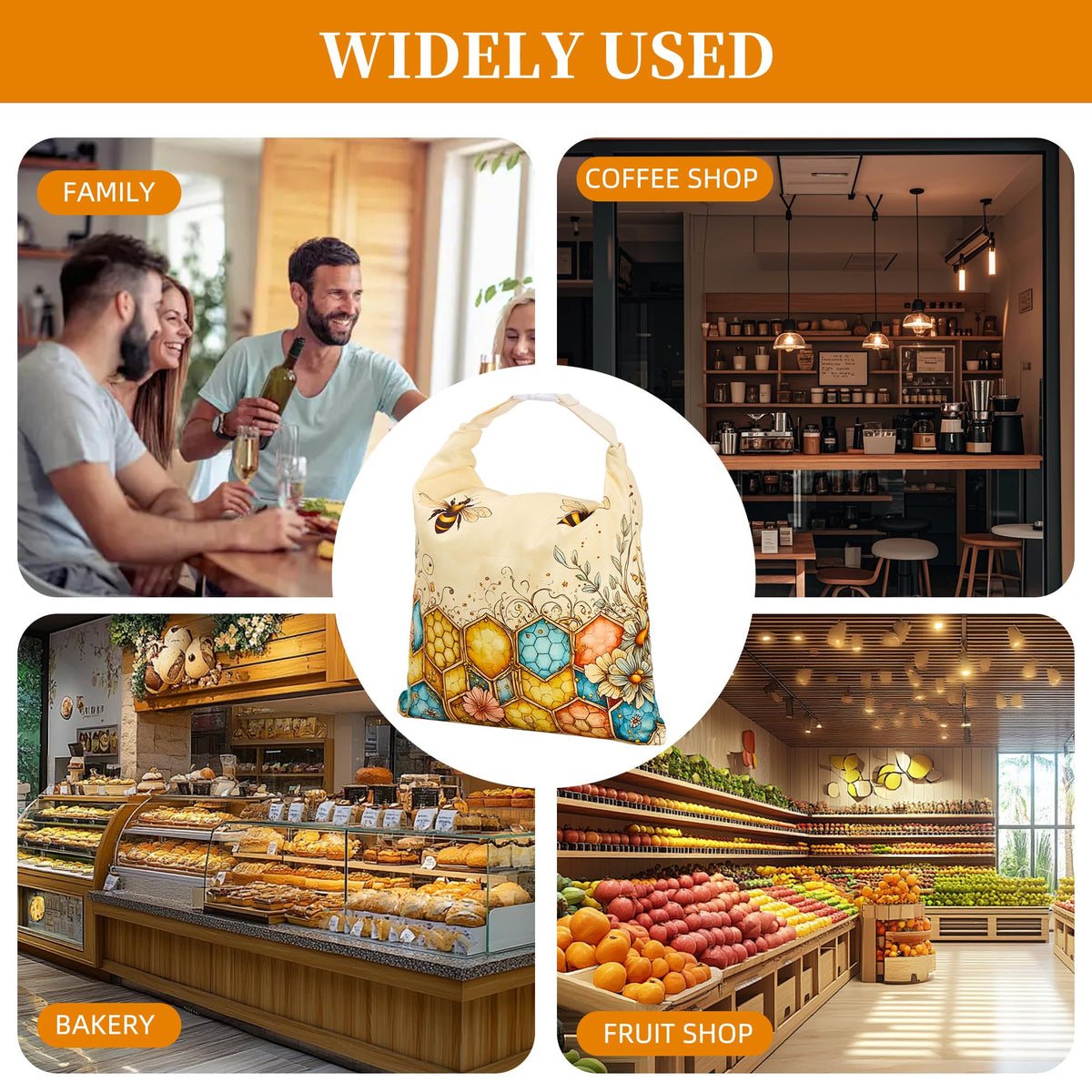 Ronxzas Beeswax Bread Bags two-pack ready for everyday use.