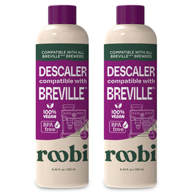 Roobi Breville descaling solution bottle front for easy at-home maintenance.