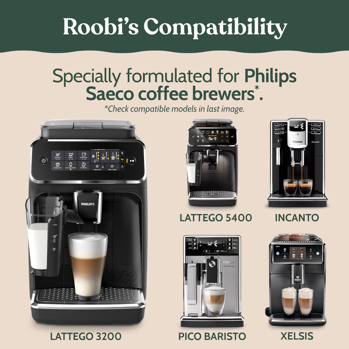 Roobi carbon neutral cleaner kit supports eco friendly Philips Saeco maintenance