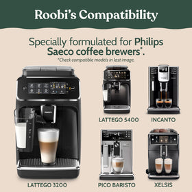 Roobi carbon neutral cleaner kit supports eco friendly Philips Saeco maintenance