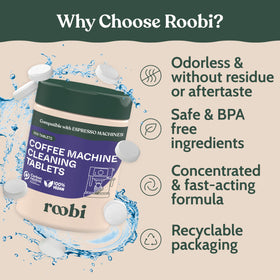 Roobi carbon-neutral pack label emphasizing eco-conscious packaging