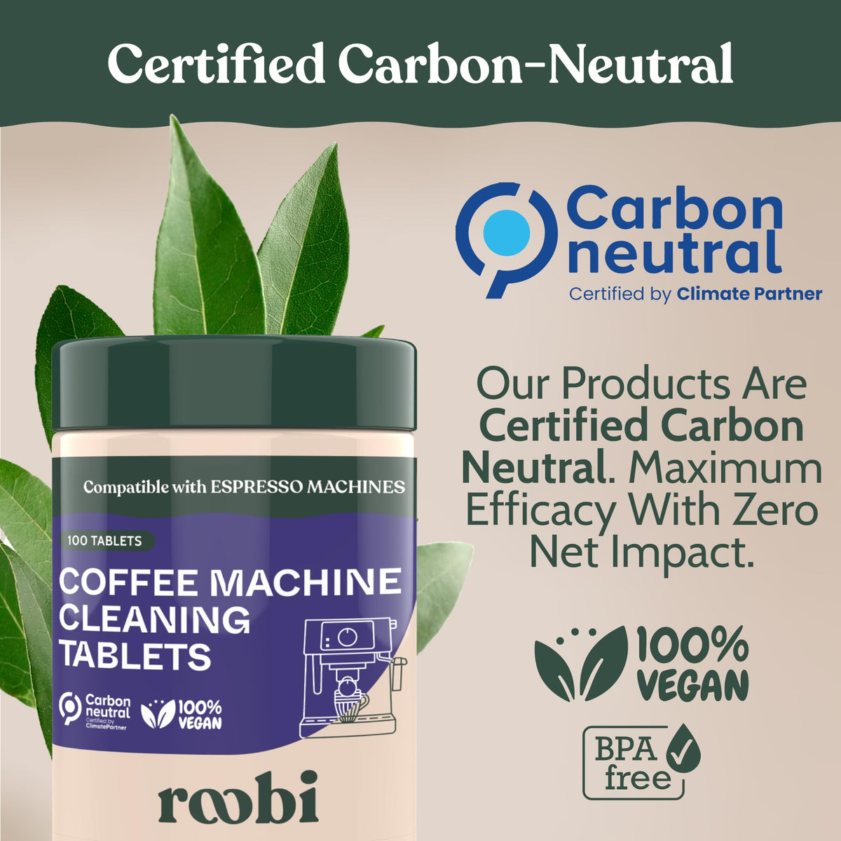 Roobi compatibility list showing compatible coffee machines