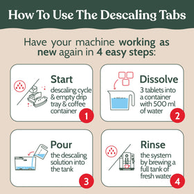 Roobi Jura descaling tablets full Jura compatibility across models