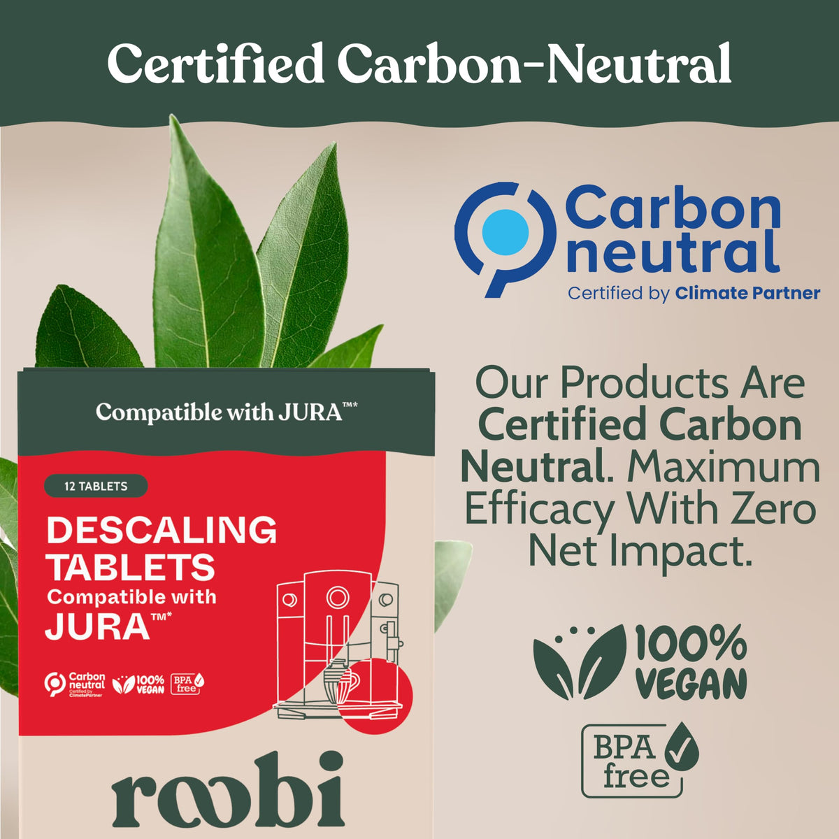 Roobi Jura descaling tablets limescale removal benefit on Jura