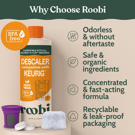 Roobi Keurig machine cleaning in action across models