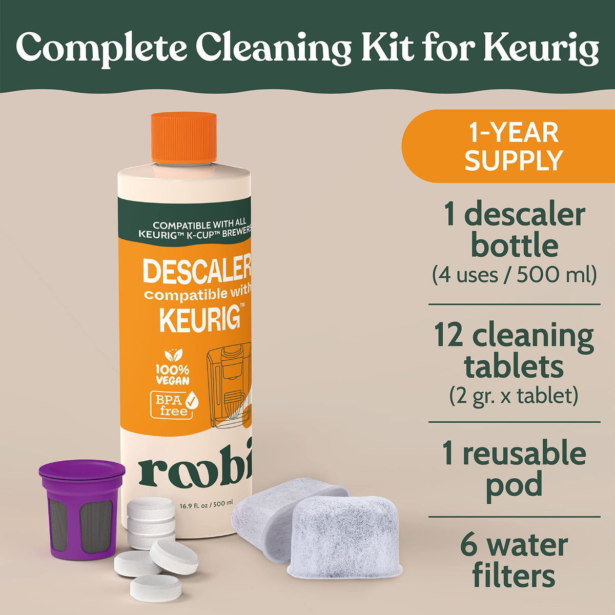Roobi reusable pod enables efficient cleaning without waste