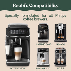 Roobi two-bottle descaler detail highlights eco-friendly solution