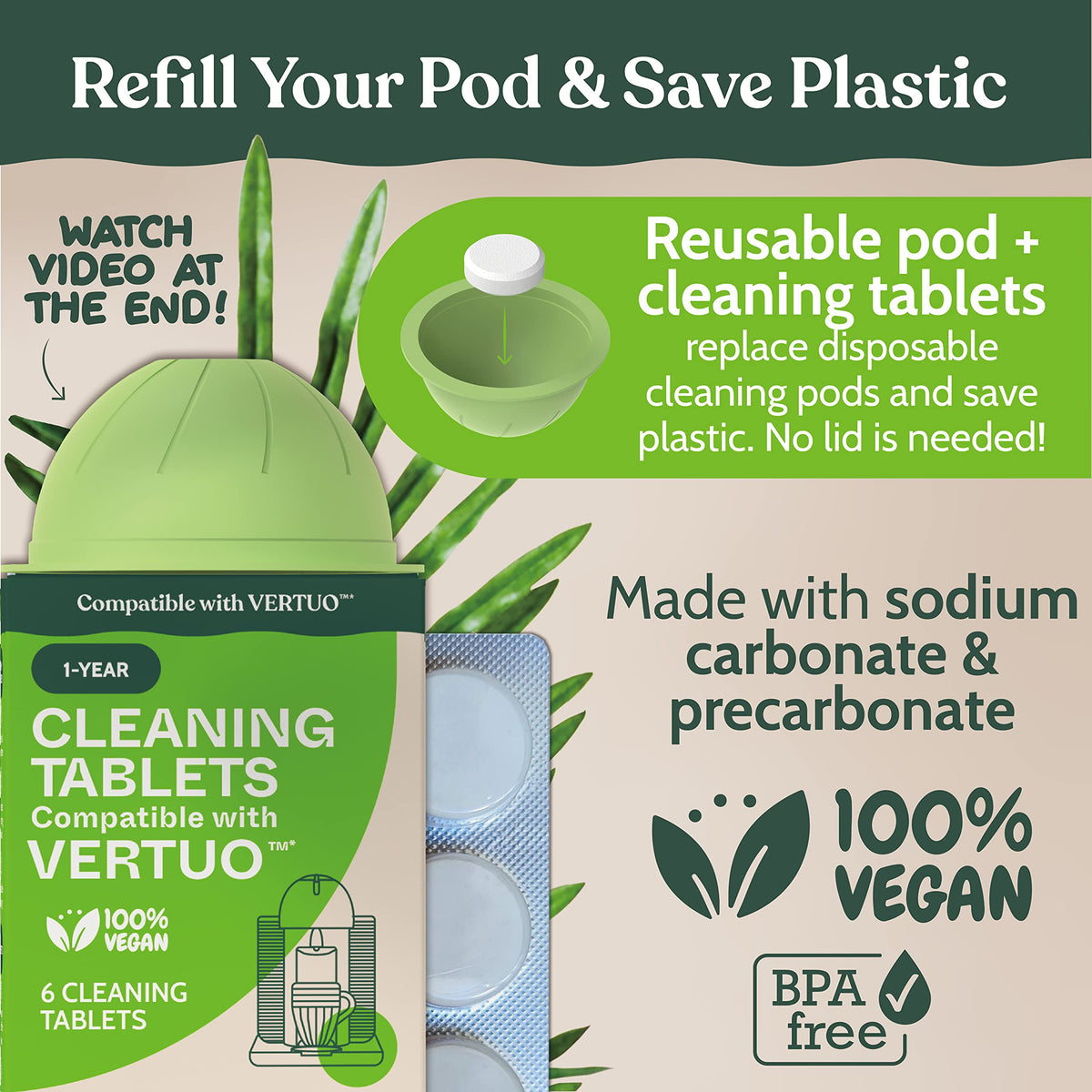 Roobi carbon-neutral packaging highlights sustainable materials and reduced footprint.
