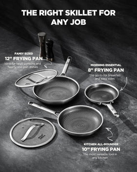 Roomena 12-inch nonstick frying pan lets you cook larger batches evenly