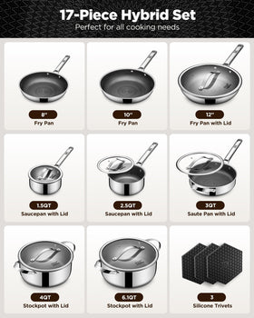 Roomena 8-inch frying pan for quick searing and easy release.