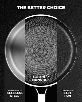 Roomena induction-ready 12-inch pan suitable for all cooktops.