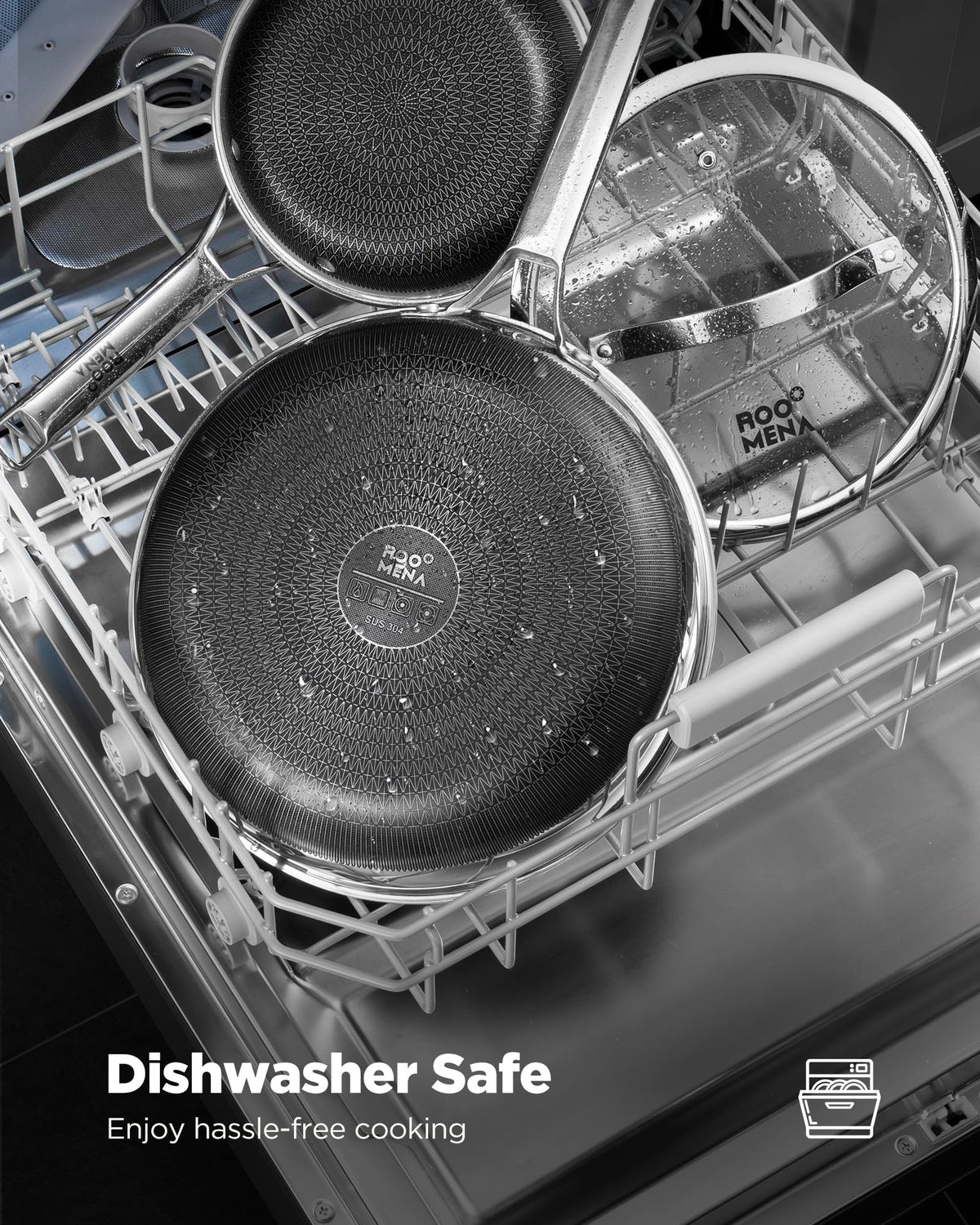 Roomena silicone trivets set protects counters and keeps cookware organized.