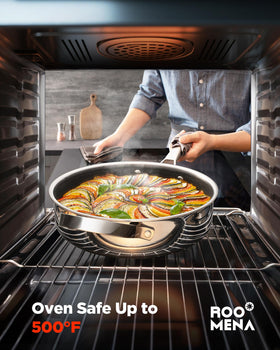 Roomena wok pan induction-ready base highlights universal stovetop compatibility