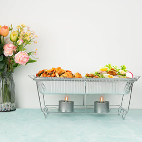 Roponan foil pan demonstrates even heat distribution for reliable cooking.