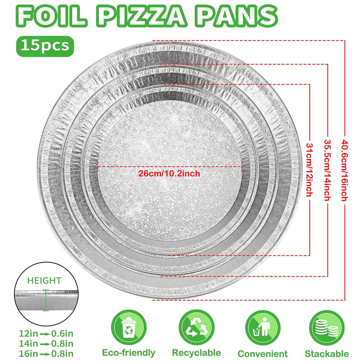 Roponan embossed foil tray close-up showing sturdy rolled rim.