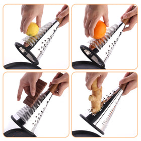 ROQILA grater demonstrates easy-to-clean design after use