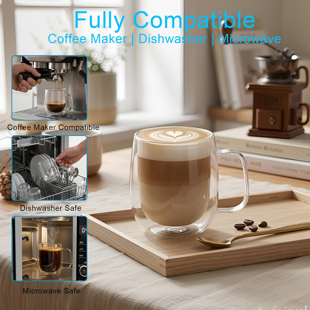 Roran dishwasher-safe coffee mug for quick, easy cleanup.
