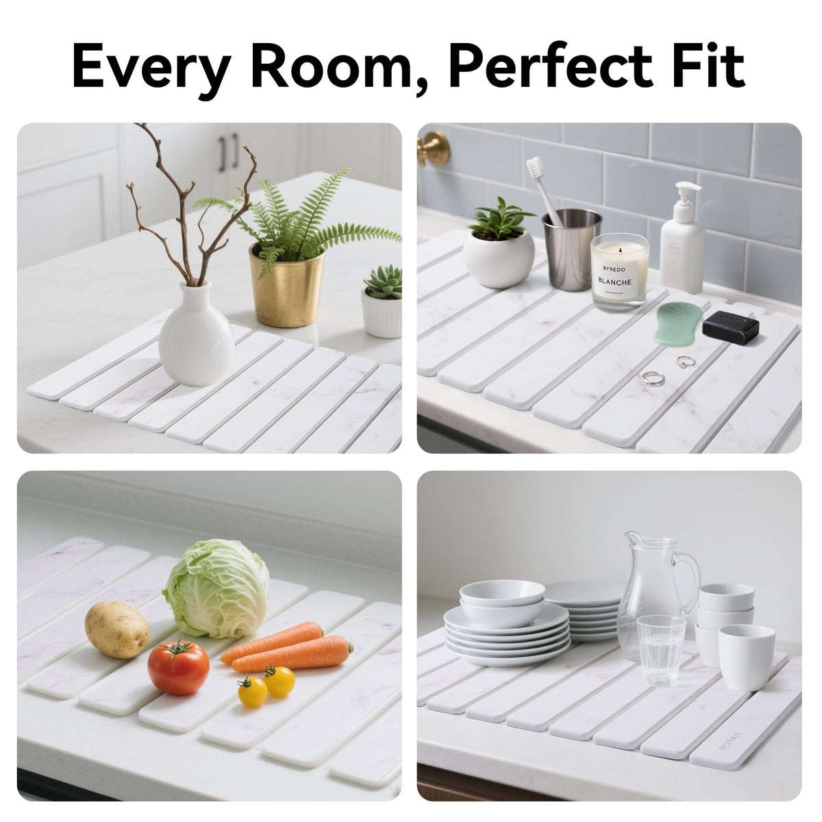 Folded view showing space-saving storage for small kitchens.