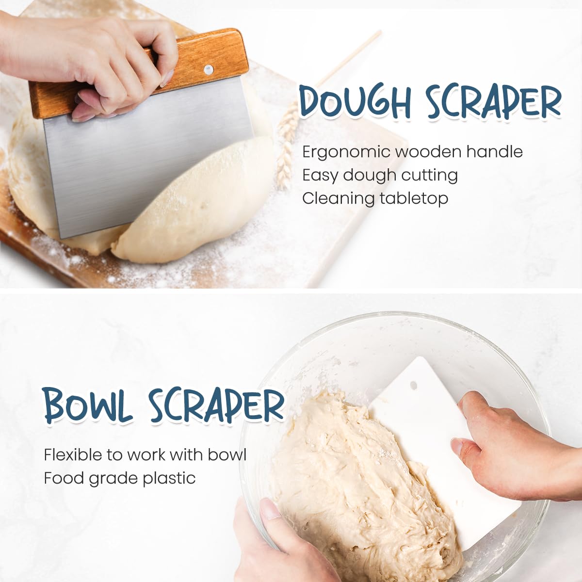 Rorecay Banneton exterior surface is smooth to ease flour dusting and cleanup.