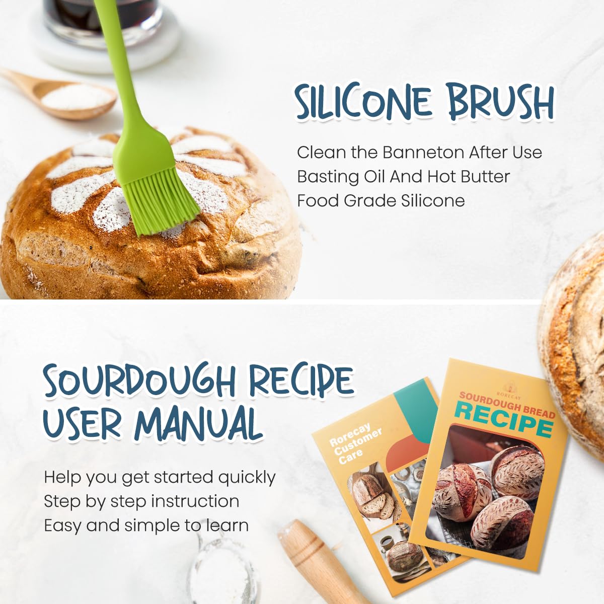 Rorecay bread lame guides scoring for decorative designs.