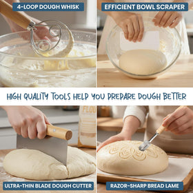 Rorecay cleaning brush easy cleanup to keep tools ready for next bake.