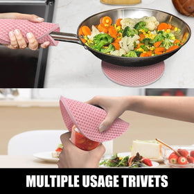 Rorecay easy-clean silicone is wipeable and quick to refresh after cooking.