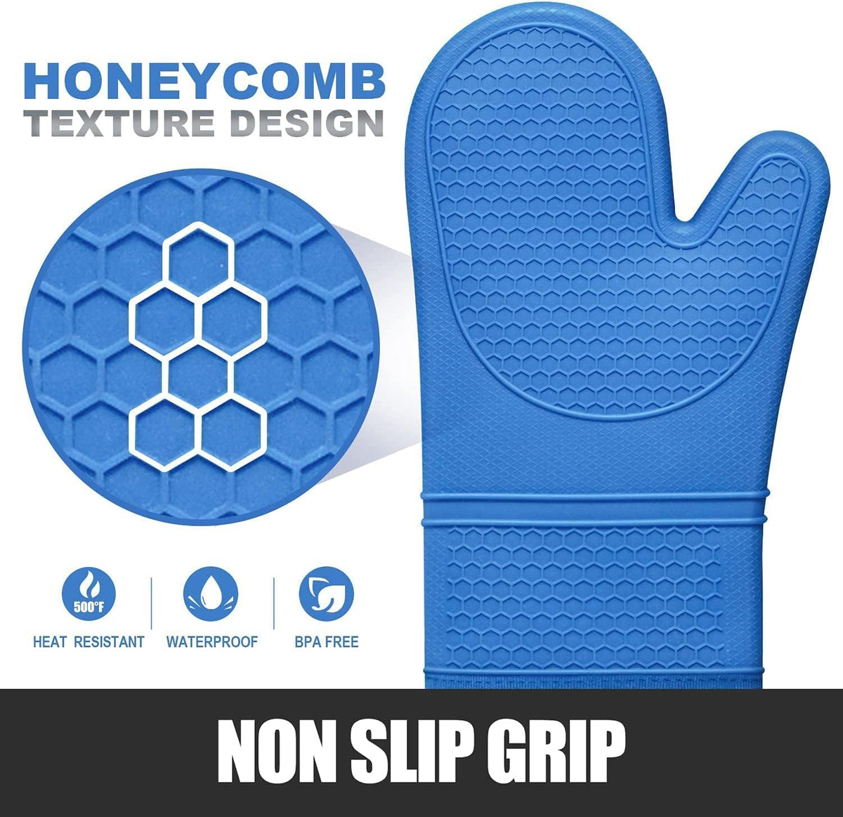 Rorecay mini pinch mitt 4.1x3in offers quick grip during cooking.