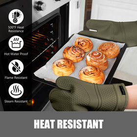 Rorecay non-slip texture forest night improves grip on hot pans.