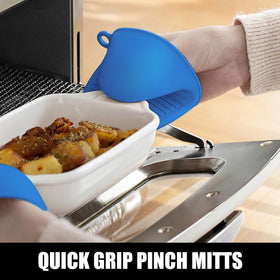 Rorecay 15-inch mitts long enough for lifting boiling liquids.