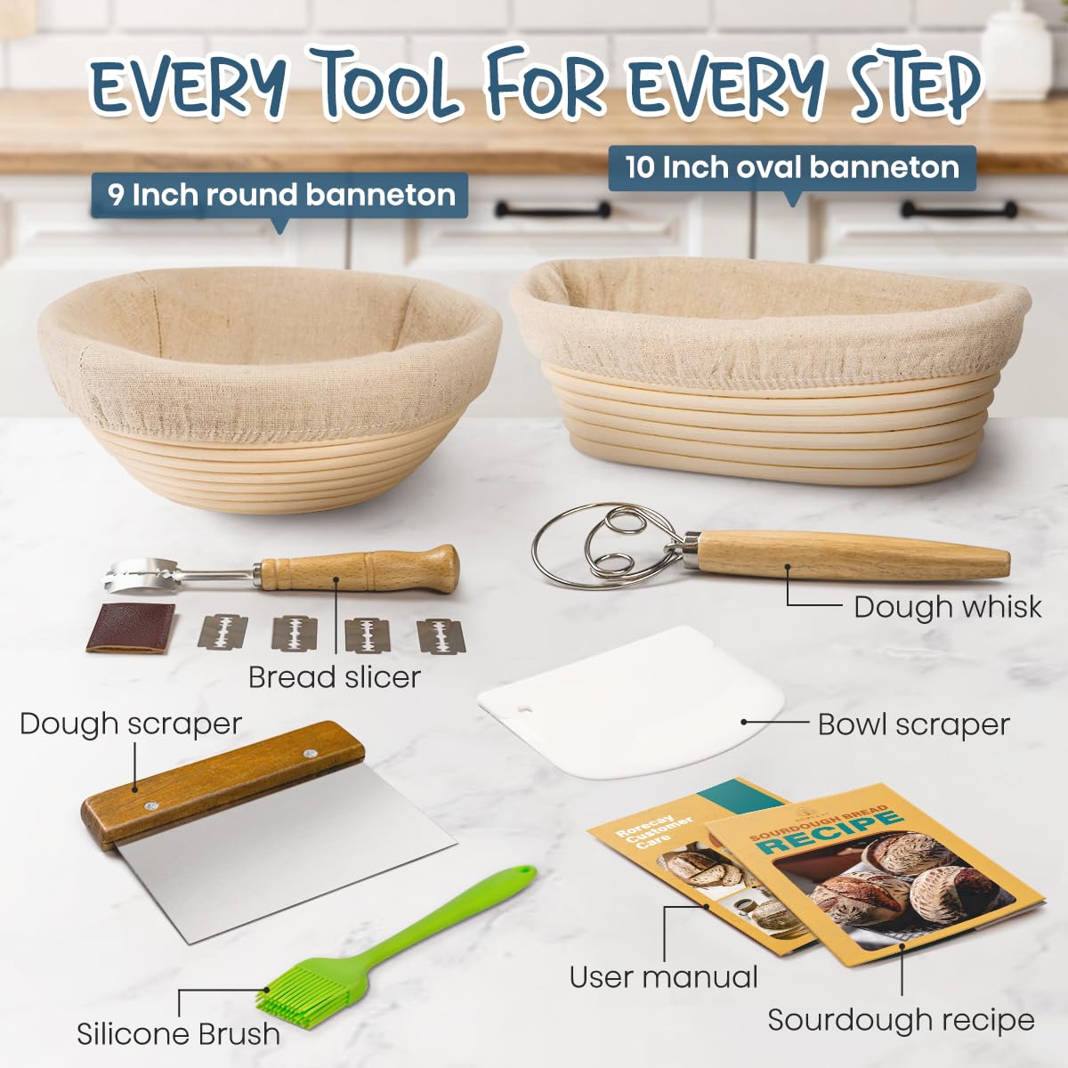 RORECAY silicone brush for even baste and shiny crust