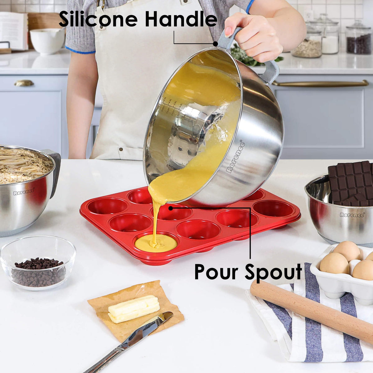 Rorence bowls are dishwasher safe for easy cleanup.