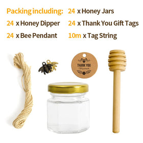 Rormket wooden 3 inch honey dipper adds authentic serving touch