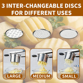 Roryimke ergonomic handle provides comfortable leverage for easy mashing.
