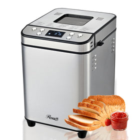 Rosewill 25-in-1 bread maker top view shows a compact, kitchen-ready design.