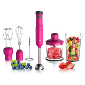 Rosewill 6-in-1 cordless immersion blender with stick for versatile blending anywhere