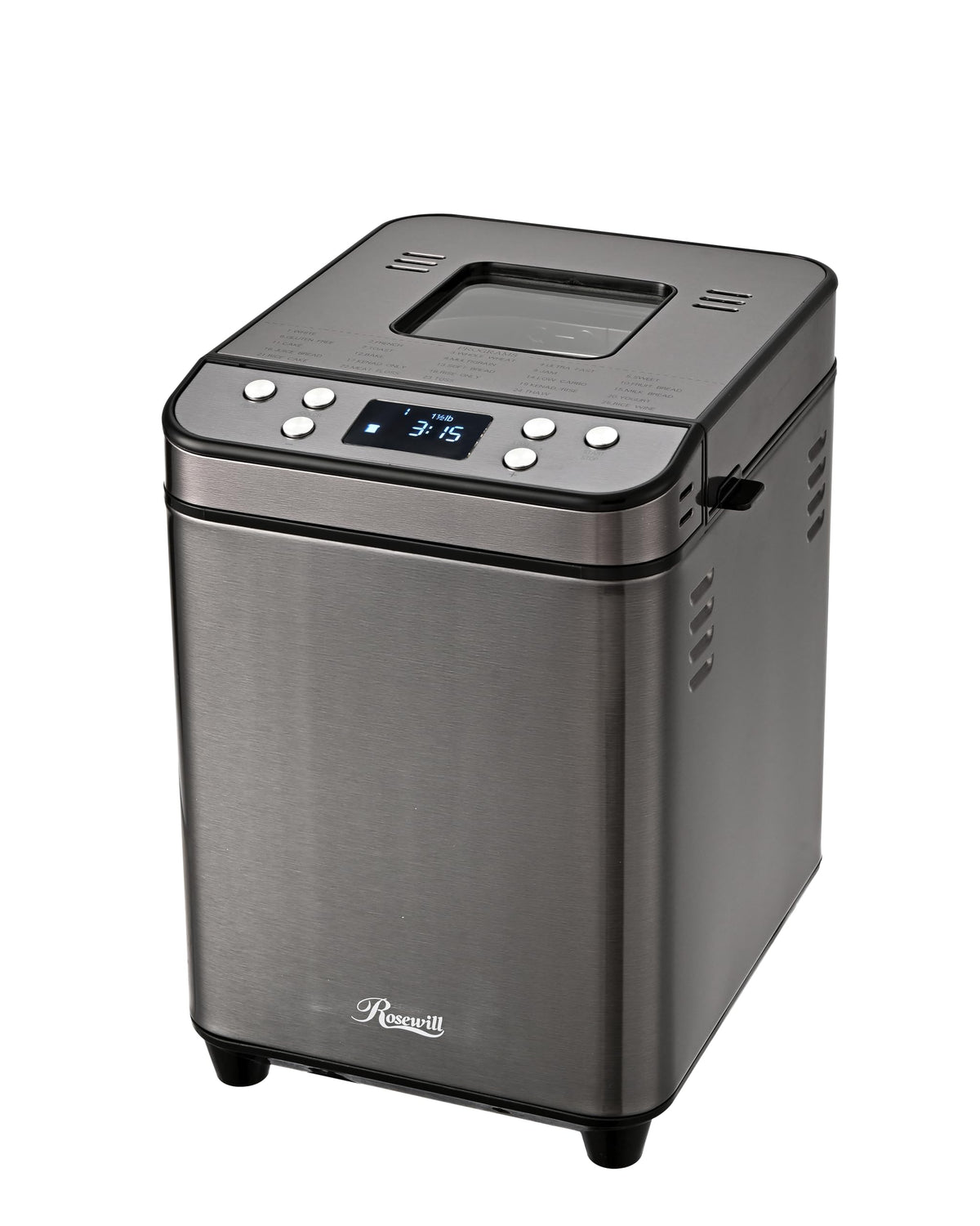 Rosewill keep-warm function maintains bread warmth for up to one hour.