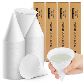 Roshtia 800-pack paper cone cups packaging for bulk events and daily use