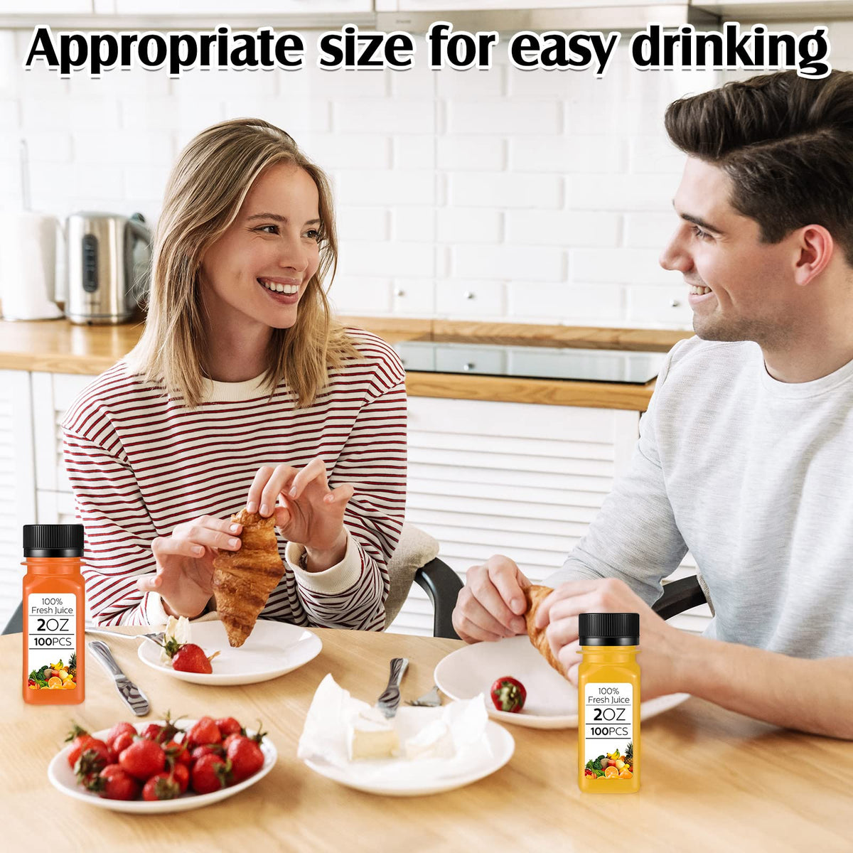 Roshtia juice-milk-water bottle 2oz shows versatile storage for beverages