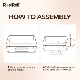 RosiRoli premium acacia wood base adds warmth and durability to any table.